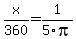x%2F360+=+1%2F5pi