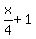 x%2F4%2B1