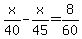 x%2F40-x%2F45=8%2F60