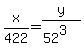 x%2F422=y%2F%2852%5E3%29