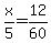 x%2F5=12%2F60