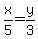 x%2F5=y%2F3