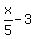 x%2F5-3