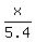 x%2F5.4