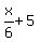 x%2F6%2B5