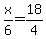 x%2F6=18%2F4
