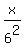 x%2F6%5E2
