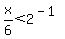x%2F6+%3C+2%5E%28-1%29