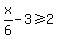 x%2F6+-+3+%3E=2