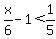 x%2F6-1%3C1%2F5