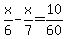 x%2F6-x%2F7=10%2F60