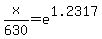 x%2F630+=+e%5E1.2317