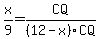 x%2F9=CQ%2F%2812-x%29%2FCQ