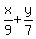 x%2F9+%2B+y%2F7