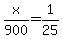 x%2F900=1%2F25
