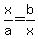 x%2Fa+=+b%2Fx