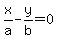 x%2Fa+-+y%2Fb=0