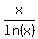 x%2Fln%28x%29