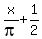 x%2Fpi+%2B+1%2F2