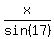 x%2Fsin%2817%29