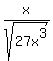 x%2Fsqrt%2827x%5E3%29