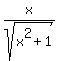 x%2Fsqrt%28x%5E2+%2B+1%29