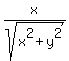 x%2Fsqrt%28x%5E2+%2B+y%5E2%29