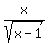 x%2Fsqrt%28x-1%29