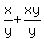 x%2Fy%2Bxy%2Fy