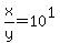 x%2Fy=+10%5E1