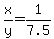 x%2Fy=1%2F7.5