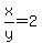 x%2Fy=2