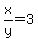 x%2Fy=3