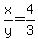 x%2Fy=4%2F3
