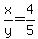 x%2Fy=4%2F5