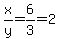 x%2Fy=6%2F3=2