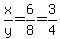 x%2Fy=6%2F8=3%2F4
