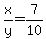 x%2Fy=7%2F10
