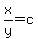 x%2Fy=c