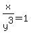 x%2Fy%5E3+=+1