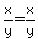x%2Fy+=+x%2Fy
