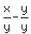 x%2Fy-y%2Fy