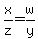 x%2Fz=w%2Fy