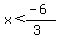 x%3C%28-6%29%2F%283%29