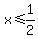 x%3C=1%2F2