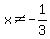\"x%3C%3E-1%2F3\"