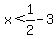 x%3C+1%2F2-3