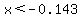 x%3C-0.143