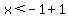 x%3C-1%2B1