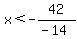 x%3C-42%2F%28-14%29